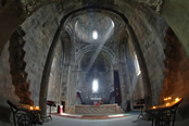 Interior of the Gandzasar’s Cathedral of St. John the Baptist.