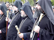 Katholikos of All Armenians, Patriarch of Jerusalem, Katholikos of the Holy See of Cilicia and Patriarch of Constantinople.