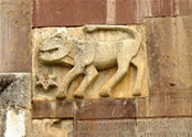 Bas-relief of the Lion—a symbol of the Vahtangian princes of Artsakh.
