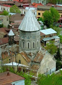 The medieval Armenian cathedral of St. Gevorg (St. George) in Tbilisi.
